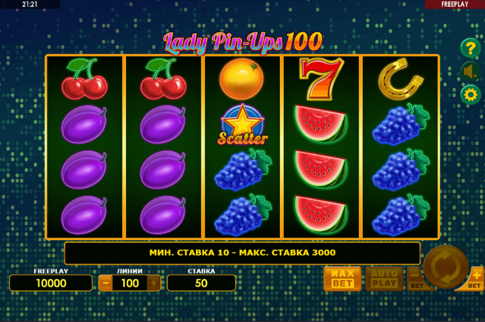 Скриншот игры Lady Pin-Ups 100